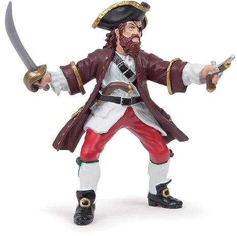 Papo - Realistic Barbarossa Figure - Ages 3+ - Pirates Collection - Creative Play Pirate Adventure - Gift Idea Toy for Girls and Boys