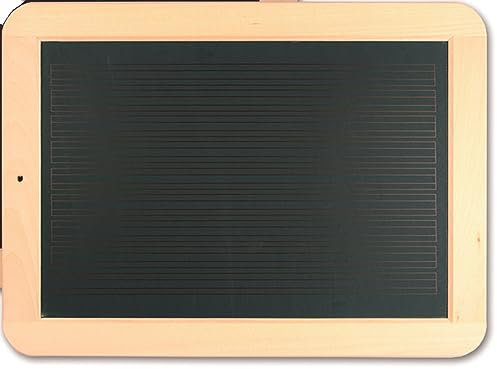 Rheita Schiefertafel Standard mit Naturholzrahmen,liniert/kariert