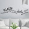 WANDKINGS Wandtattoo RELAXEN, entspannen, abschalten, abtauchen, ausruhen, erholen, träumen 60 x 16 cm Silber - erhältlich in 33 Farben