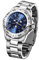 FIREFOX Mondphasenuhr FFS01-503 Sunray blau massiv Edelstahl Damenuhr Herrenuhr Armbanduhr Sicherheitsfaltschließe 10 ATM wasserdicht