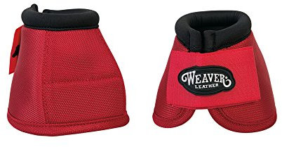 Weaver Leather Ballistic Knickschutzglocken, Rot, Größe M