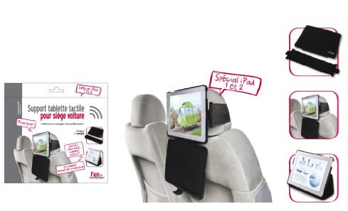 Fun Connection HT0924 - Support Tablette Tactile pour Siège de Voiture