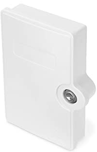 DIGITUS FTTH Distributionsbox – Für 2 SC/SX oder 2 LC/DX Kupplungen | Für den Außenbereich – IP65 Schutzklasse – 2 PG13,5 Kabeleingänge – abschließbar – integrierter Spleißhalter – Grau