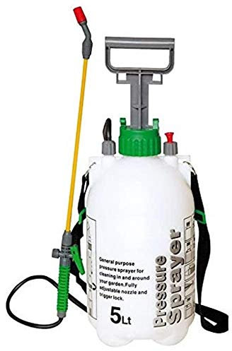 Bakaji Pulvérisateur à pression 5 L pour pesticide avec bandoulière à l'épaule