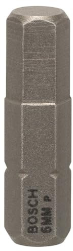 Bosch Professional Bit Extra-Hart für Innensechskant-Schrauben (HEX6, Länge: 25 mm, 3 Stück), 2607001728