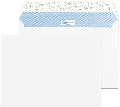 Blake Office - Premium Envelopes C5 (162 x 229 mm) - Pack of 500 - Quality 120GSM - FSC Certified - White Peel and Seal Envelopes - Business Envelope - Laser & Printer Compatible (34215)