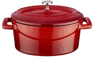 CASSEROLE MINI OVAAL 0.42 LTR LVOTC10K2R RED/BLACK