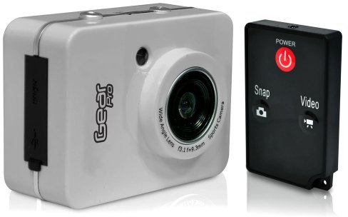 Sound Around Gear Pro HD 1080P Action Camera Hi-Res Digital Camera/Camcorder with Full HD Video, 12.0 Mega Pixel Camera & 2.4'' Touch Screen (Silver)