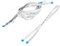 sourcing map B Tipo 1.0mm Distancia 4 pines Flexible Plano Cable FPC FFC Conectar Alambre 8 Pulgadas 10 piezas
