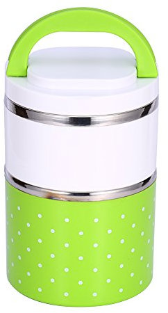 Thermoisolierte -Lunchbox, aus Edelstahl 1–3 Schichten auslaufsichere Lebensmittelbehälter für Kinder Erwachsene hält Lebensmittel warm geeignet für Schule Büro oder