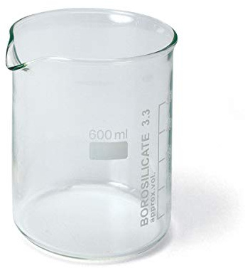 3B Scientific U14210 Beaker, Low Form, 600 mL Capacity (Pack of 10)