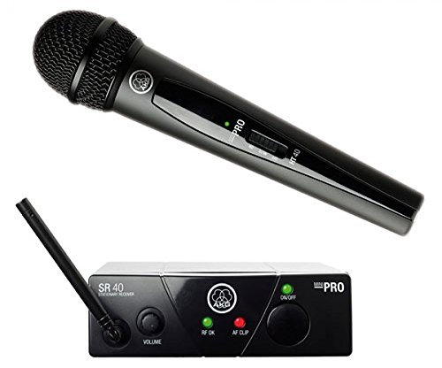AKG Pro Audio WMS40 Mini Vocal Set radio microfono wireless per canto, presentazioni, karaoke ecc..