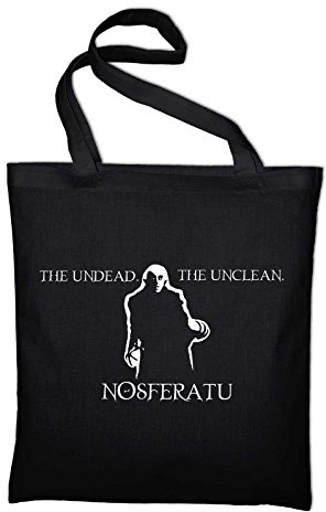 STYLETEX23 Nosferatu The Undead The Unclean Jutebeutel Baumwolltasche, schwarz