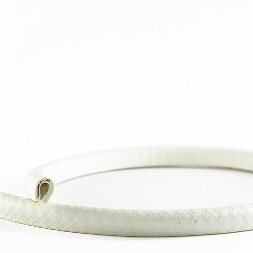 EUTRAS Kantenschutzprofil 0,5-1,5 mm weiß, 100 m – Selbstklemmendes U-Profil mit Stahlkern, Kantenschutz für Bleche, Metall und Kunststoff, Blechkantenschutz für Auto, Möbel und Karosserie