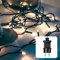 hellum Lichterkette 80 LED kaltweiß 7,9 m Lichtlänge 10 m Zuleitung Outdoor Außen Deko Beleuchtung Trafo Garten Party <59 lm 560817