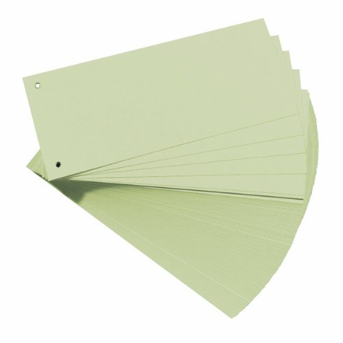 Herlitz 10843639 Trennstreifen, 100-er Packung, grau