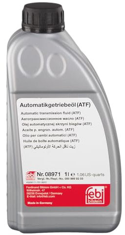 febi bilstein 08971 Automatikgetriebeöl (ATF) in automatischen Getrieben, Wandlern und Hydrolenkungen , 1 Liter