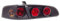 AUTO-STYLE Satz Heckleuchten kompatibel mit Seat Ibiza 6L 2002-2008 - Schwarz