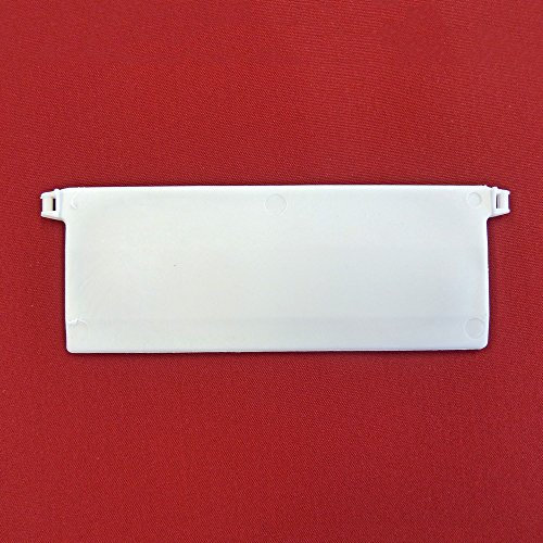 Easy-Shadow – 10 Stück Hochwertige Beschwerungsplatten inkl. Verbindungskette Gewicht für Lamellenvorhang Stofflamellen Breite 127 mm – weiß