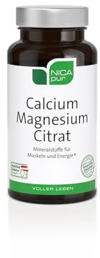 nicapur Calcium Magnesium Citrat - Power Duo für Muskeln & Knochen - 60 Kapseln
