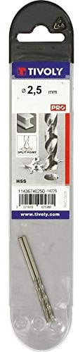 Tivoly 11436740250 Lot de 2 Forets métaux TX étui Ø 2,5mm