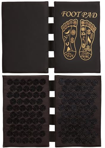 ShaktiMat [Das Original seit 2007] - Akupressur Fußmatte zur Entspannung Füße - Schwarz