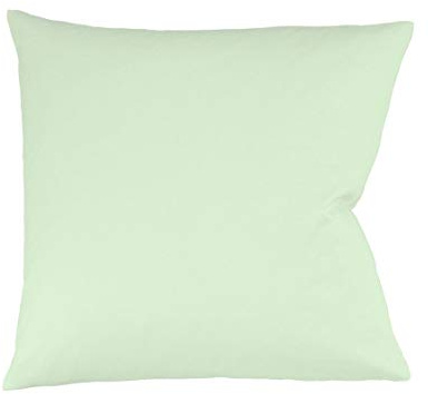 fleuresse 9200 Colours Interlock Jersey Kissenbezug aus 100% Baumwolle, Oekotex Standard 100, 40 x 40 cm, pastellgrün
