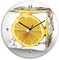 ARTLAND Wanddeko Wanduhr ohne Tickgeräusche Glas Funkuhr Ø 30 cm Rund Lautlos Obst Früchte Zitrone im Eiswürfel Frucht Kreativ T5XT