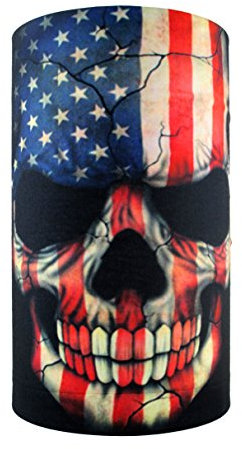 HeadLOOP Multifunktionstuch Totenkopf Schlauchtuch Schal Halstuch Kopftuch Microfaser