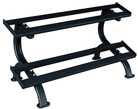 Tunturi Kurzhantelständer Prof. Kurzhantelständer - 2 Ablagen, Schwarz, One Size, 14TUSCL299