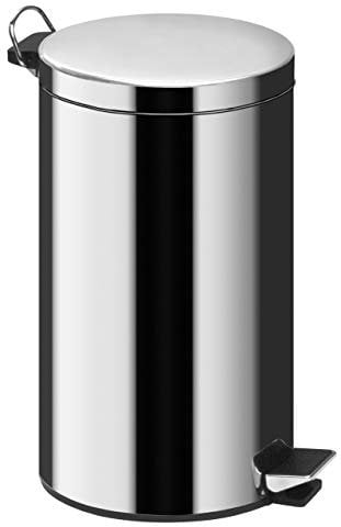Premier Housewares Pedal Bin Stainless Steel, 20 L, Silber