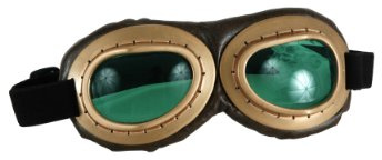 Elope Gold Aviator Goggles Standard