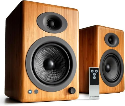 Audioengine Enceintes de bibliothèque amplifiées pour Home cinéma A5 - Moniteurs de Studio Haut de Gamme 150 W