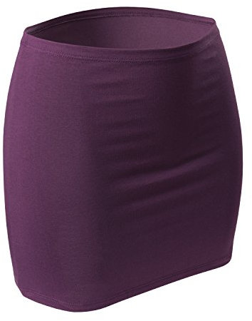 CFLEX Damen Variotube-Nierenwärmer, Shirtverlängerung, Minirock aus Baumwolle - Deep Purple M-L