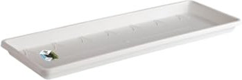 elho Barcelona Balkonkasten Untersetzer 70 - Untersetzer für Balkon & Außen - Ø 65.0 x H 2.8 cm - Weiß/Weiss