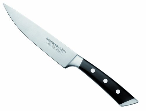 Tescoma 884533 Azza Coltello Arrosto, Acciaio Inossidabile, Nero, 15 cm, 1 Pezzo