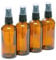 PACK of 4-100ml AMBER GLASS Bottles with Black ATOMISER Sprays. Essential Oil/Aromatherapy Use