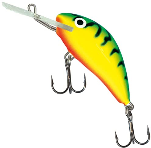 Salmo Hornet Wobbler, Salmo Farben:Green Tiger, Länge/Gewicht/Laufverhalten/Tauchtiefe:4cm / 3g / schwimmend / 1.5-3.1m