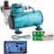 AIRBRUSH SET Compact Set I mit 6* TATTOO und 4* FARBEN KIT mit sehr leisem AIRBRUSH KOMPRESSOR, UNIVERSAL AIRBRUSH PISTOLE DOUBLE ACTION inkl. 3 Düsen + Nadeln + Fliesbecher + Glas und Druckluftschlauch integr. 2 fach Airbrush HALTERUNG