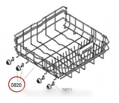 Cestello inferiore per lavastoviglie Bosch B/S/H – 474385