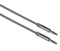 Kit Aux Cable 3.5 mm Jack 1 m Tangle Free Aluminium Stereo Auxiliary Cable for Radio, Speaker, Car Stereo, iPhone, Samsung, Computer, Mac - Space Grey