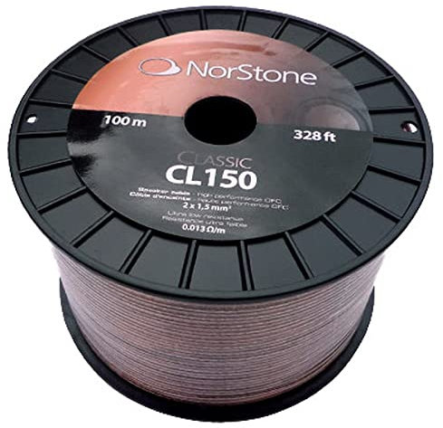 NorStone CL150 Câble audio en cuivre 100 m Transparente