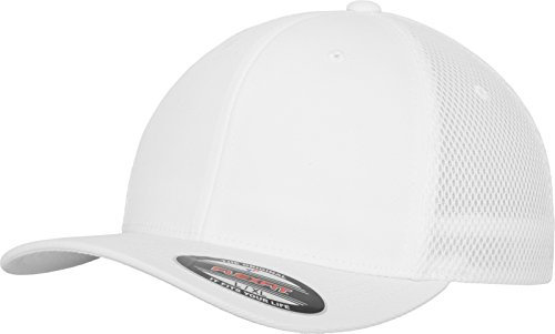 Flexfit Erwachsene Mütze Tactel Mesh, White S/M