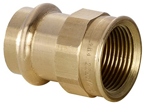 IBP Bänninger - Raccord laiton et bronze à sertir pour tube cuivre - Manchon laiton à sertir et à visser - Femelle Femelle Ø14x3/8(12/17)