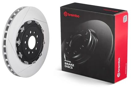 Brembo 09.B324.13 Floating two piece UV Coated Pillar Vented Slotted Front Brake Rotor ASTON MARTIN OE# BG331125AA