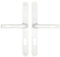 White Upvc Door Handle 240mm Screw Fix 70mm PZ Sprung Repair Handle