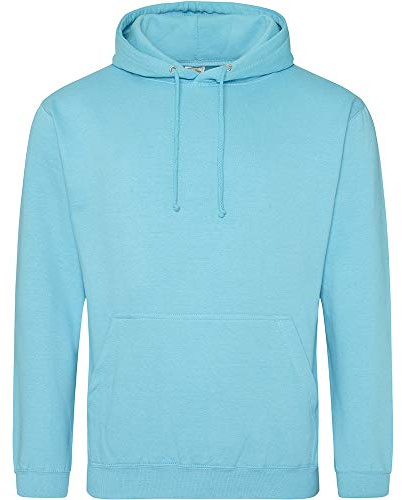 AWDis Men's College Hoodie, Blue (Turquoise Surf), Large