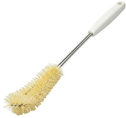 Bottle Brush Long Water Bottle Brush Cleaner Bottle Cleaning Brushes with Soft Boar Bristles for Narrow Neck Bottles Cups with Hook Comfort Grip Easy to Clean Corners