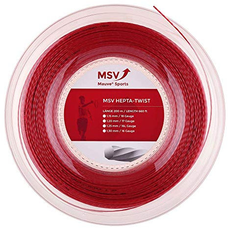 MSV Saitenrolle Hepta Twist, Rot, 200 m, 0355000133300004