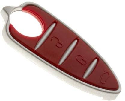 Jongo® Membran-Tasten, kompatibel mit Alfa Romeo Mito Giulietta 159 147 Brera Spider GTA | Schlüssel Fernbedienung 3 Tasten | Reparatur Silikon Rot Typ Gommino